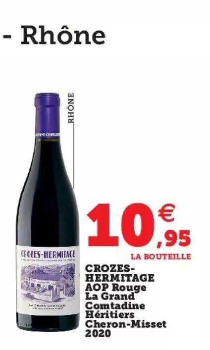 crozes-hermitage aop rouge la grand comtadine héritiers cheron-misset 2020