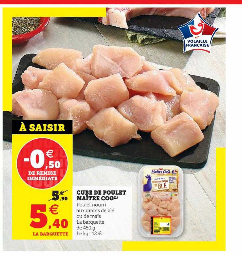 cube de poulet maître coq
