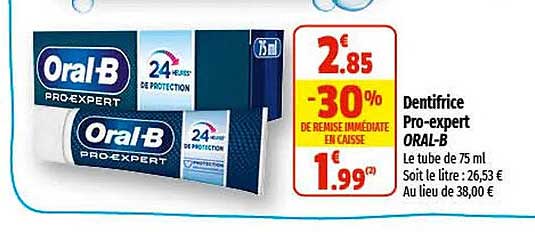 dentifrice pro-expert oral-b