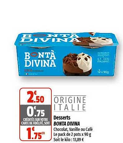 desserts bontà divina