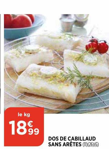 Dos De Cabillaud Sans Arêtes