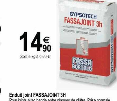 enduit joint fassajoint 3h