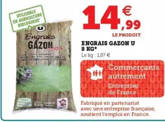 Engrais Gazon U 8 Kg
