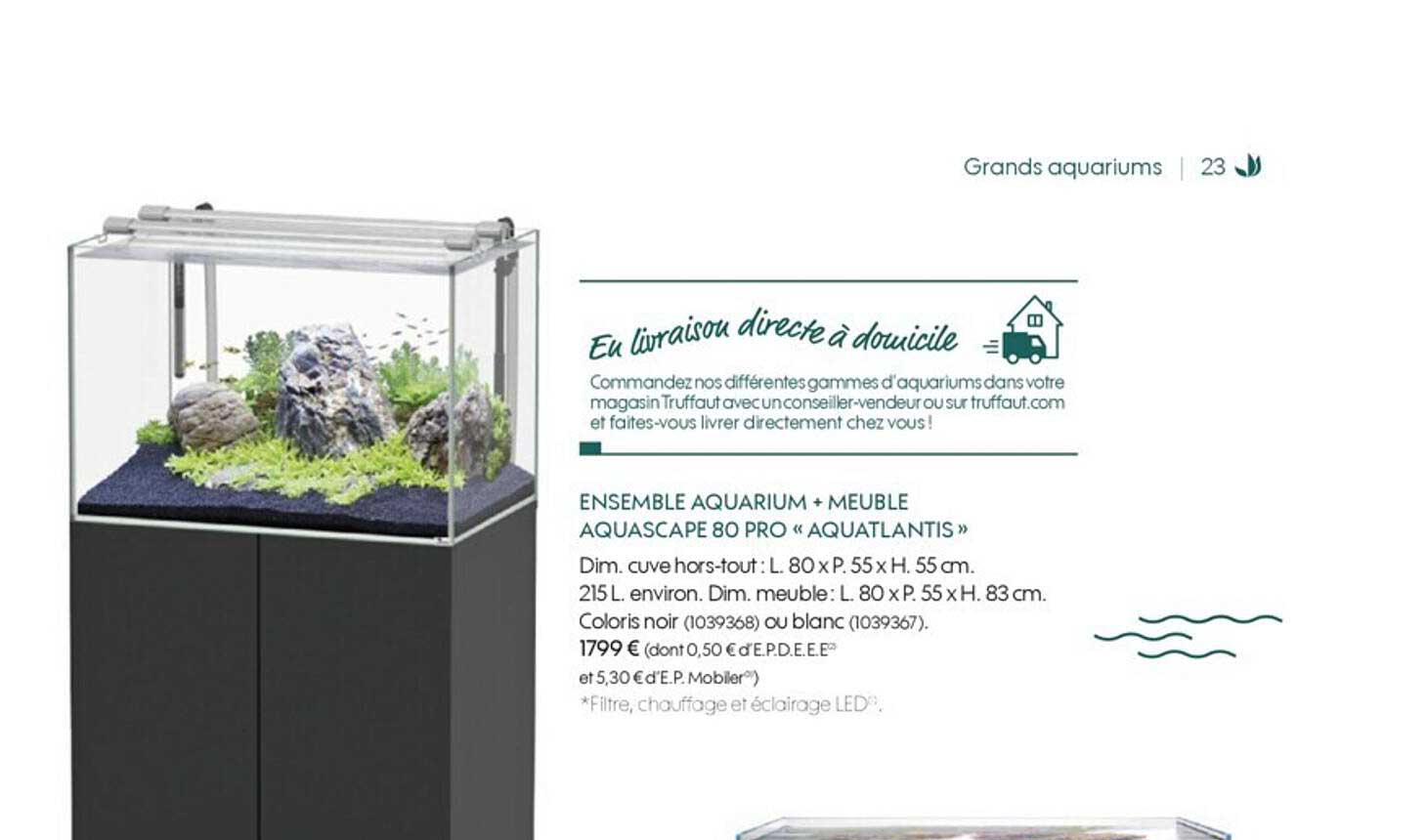 Ensemble Aquarium + Meuble Aquascape 80 Pro «aquatlantis»