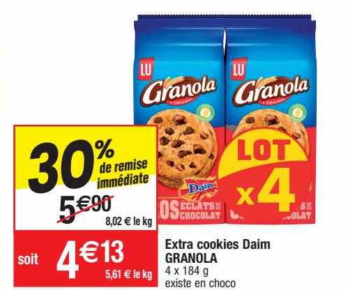 Extra Cookies Daim Granola