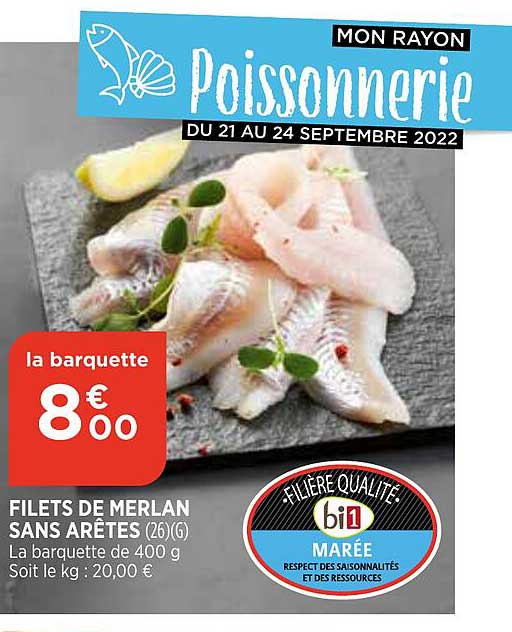 filets de merlan sans arêtes