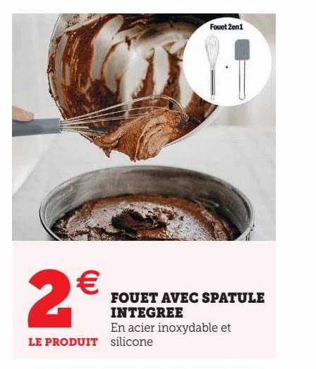 fouet avec spatule intégrée