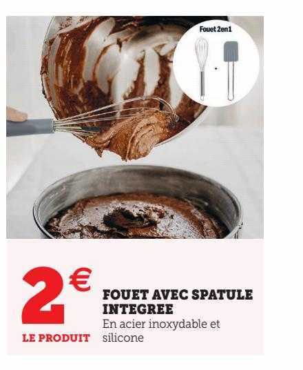 fouet avec spatule intégrée