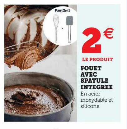 fouet avec spatule intégrée