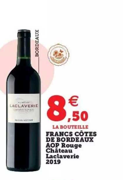 francs côtes de bordeaux aop rouge château laclaverie 2019