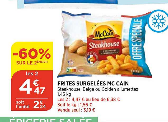 frites surgelées mc cain