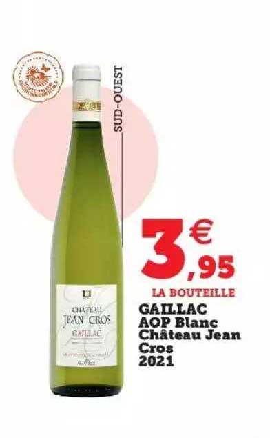 gaillac aop blanc château jean cros 2021