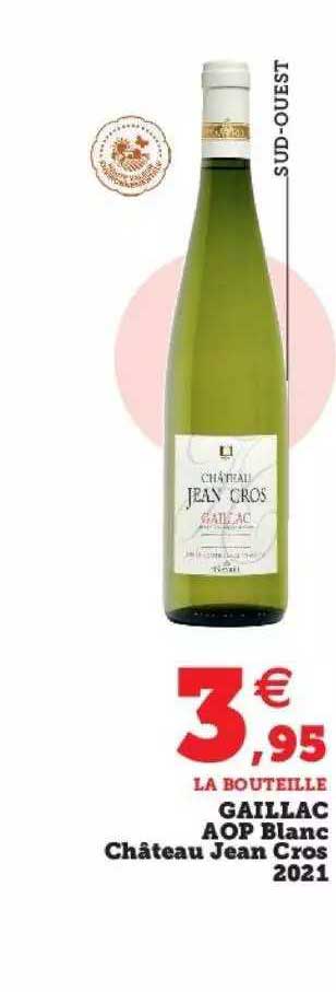 gaillac aop blanc château jean cros 2021
