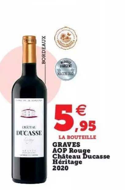Graves Aop Rouge Château Ducasse Héritage 2020