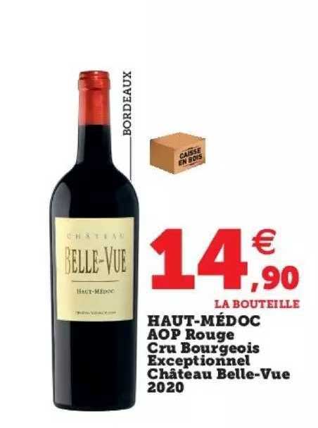 haut-médoc aop rouge cru bourgeois exceptionnel château belle-vue 2020