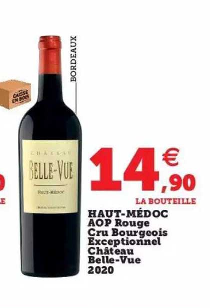 haut-médoc aop rouge cru bourgeois exceptionnel château belle-vue 2020