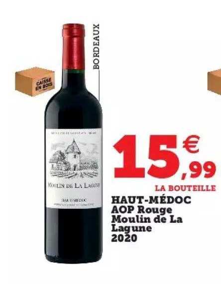 haut-médoc aop rouge moulin de la lagune 2020