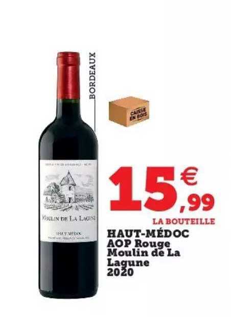 haut-médoc aop rouge moulin de la lagune 2020
