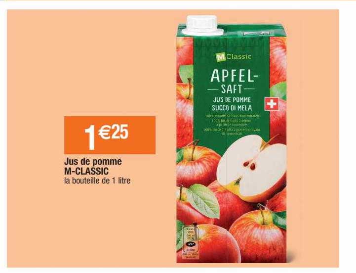 jus de pomme m-classic