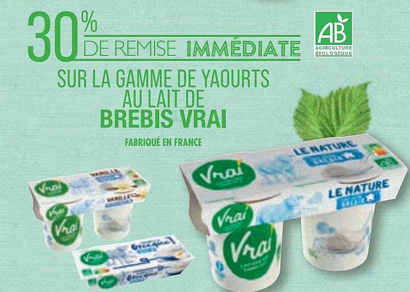 La Gamme De Yaourts Au Lait De Brebis Vrai