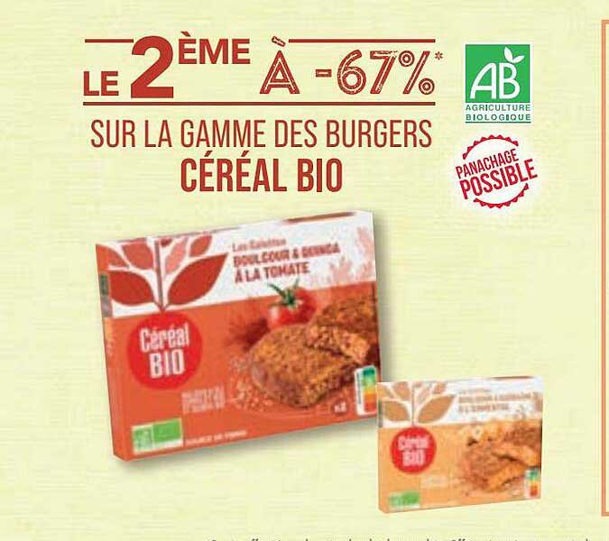 La Gamme Des Burgers Céréal Bio