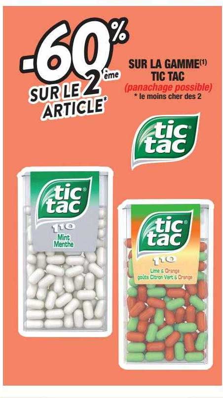 la gamme tic tac