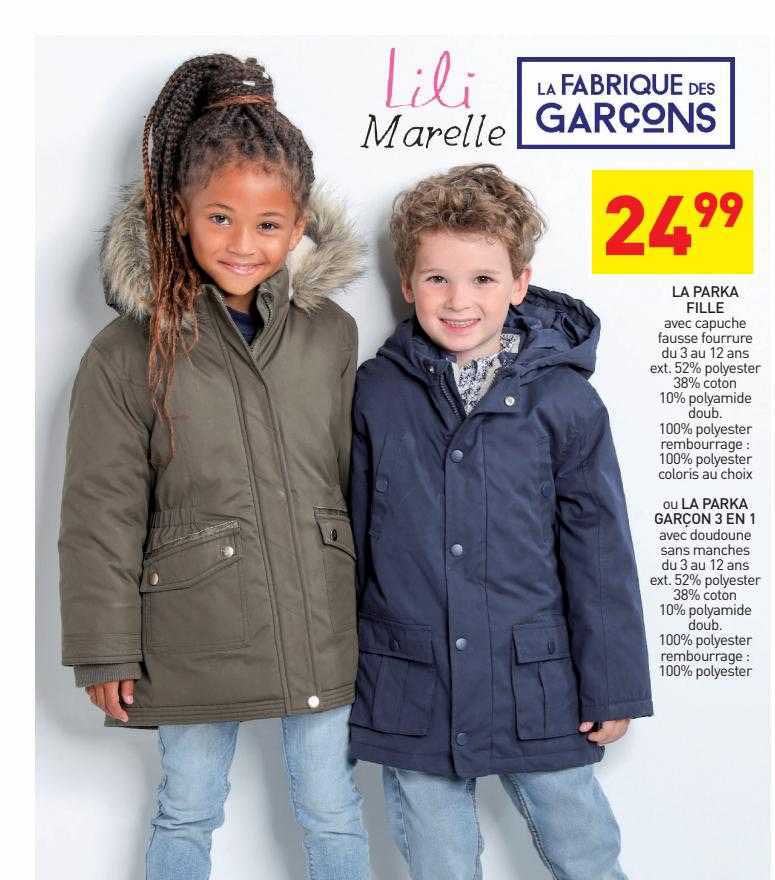 la parka fille lili marelle, la fabrique des garçons