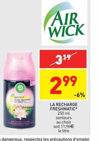 la recharge freshmatic air wick