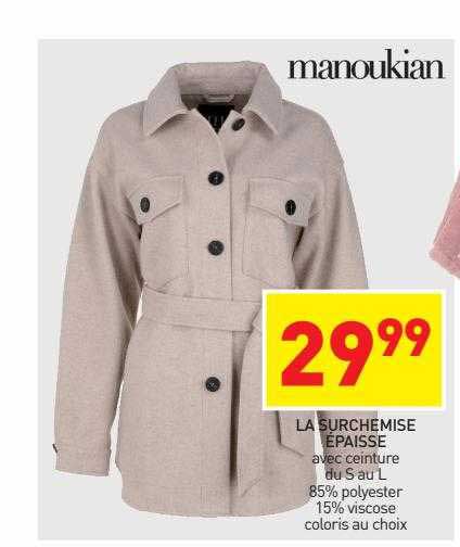 la surchemise épaisse manoukian