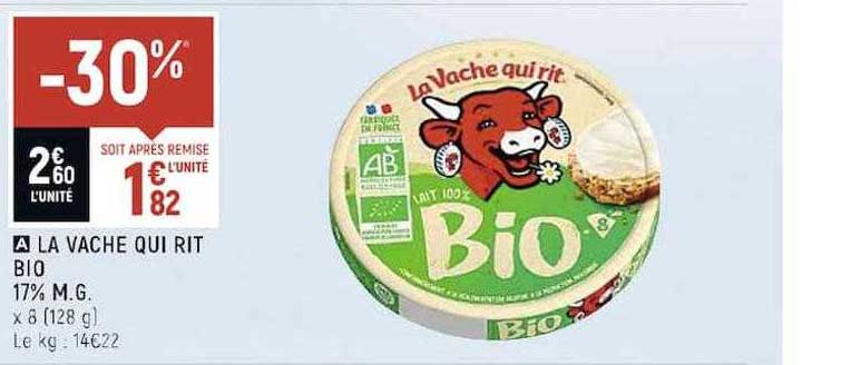 la vache qui rit bio 17% m.g.