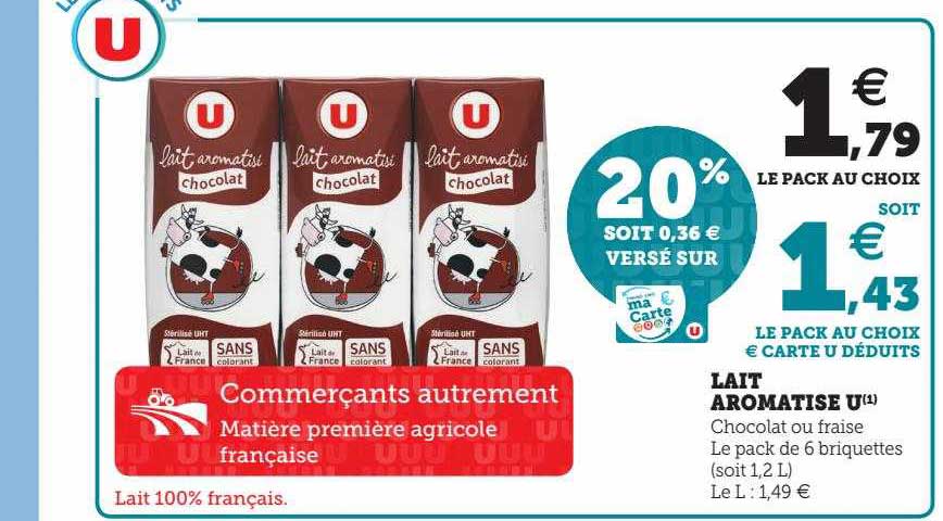 Lait Aromatisé U