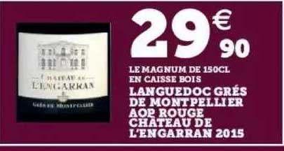 languedoc grés de montpellier aop rouge château de l'engarran 2015