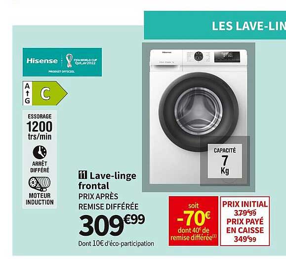 Lave-linge Frontal Hisense