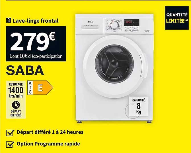 lave-linge frontal saba