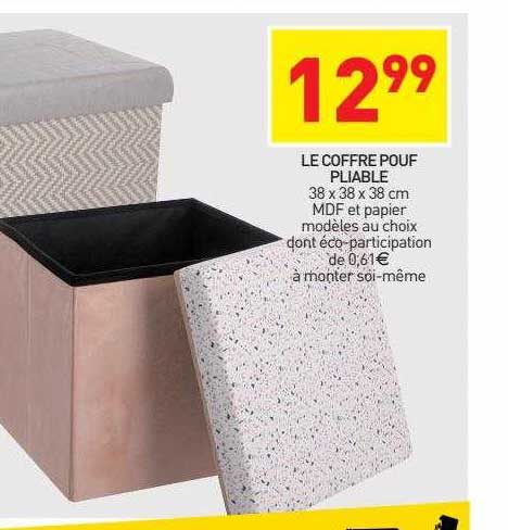 Le Coffre Pouf Pliable