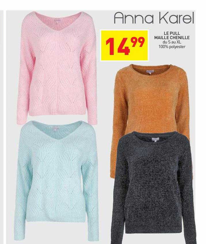 le pull maille chenille anna karel