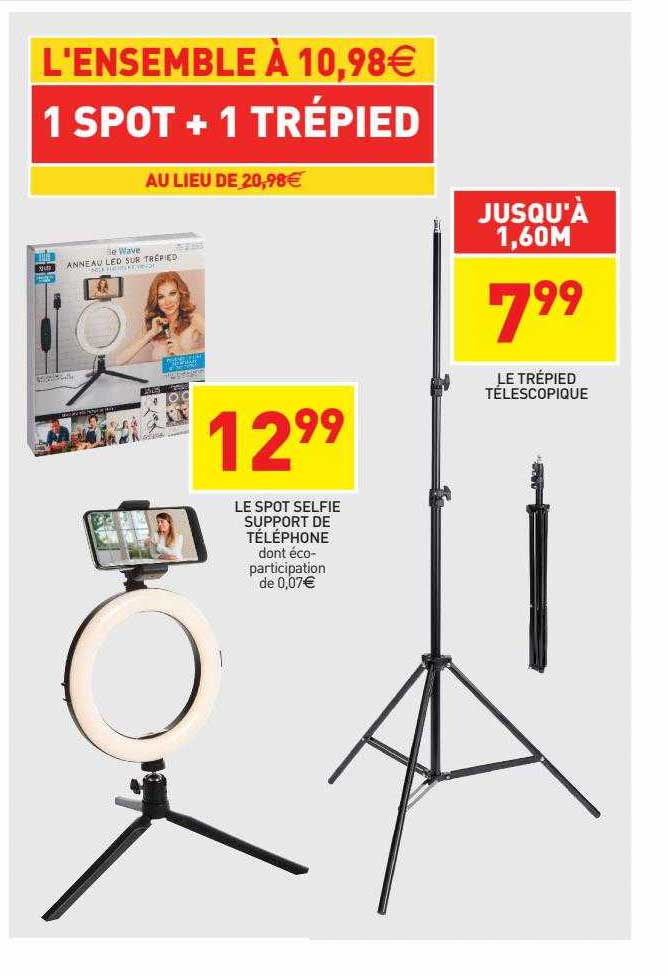 Le Spot Selfie Support De Téléphone, Le Trépied Télescopique