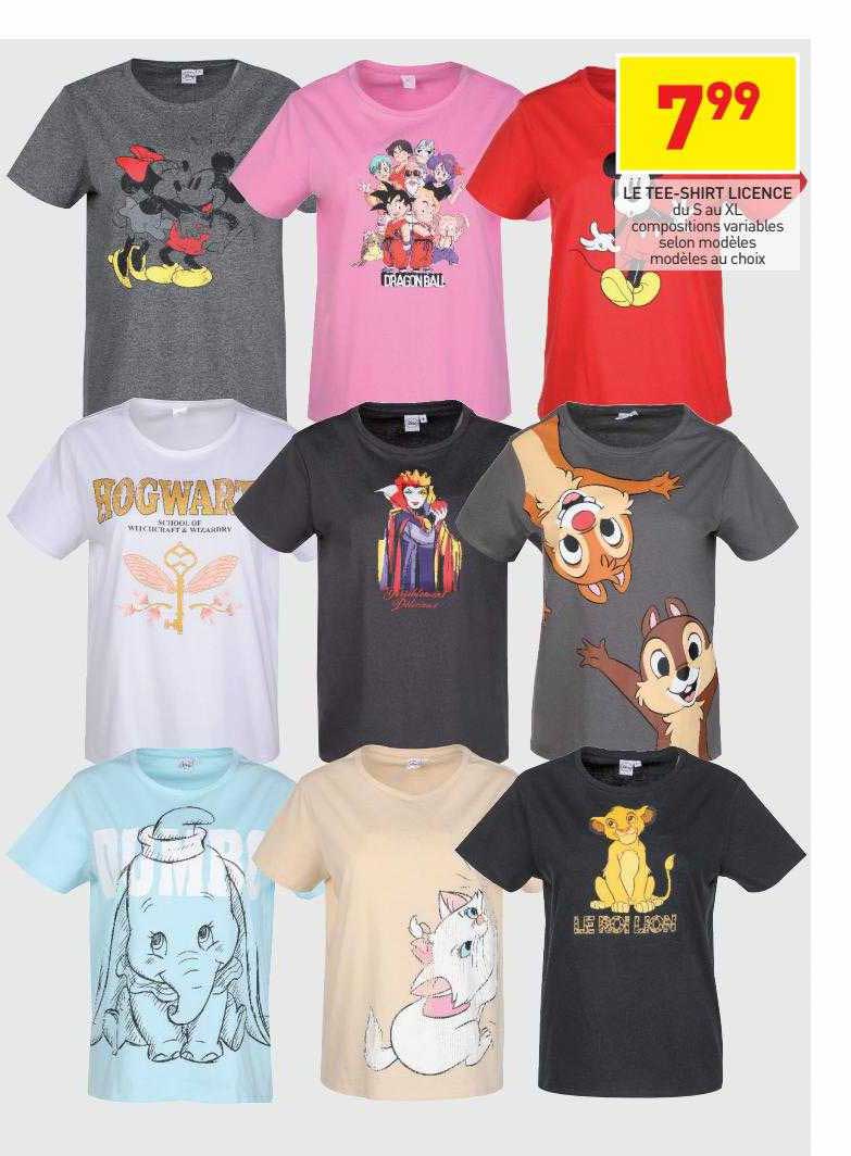 le tee-shirt licence