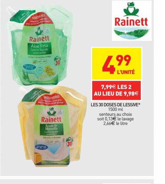 Les 30 Doses De Lessive Rainett