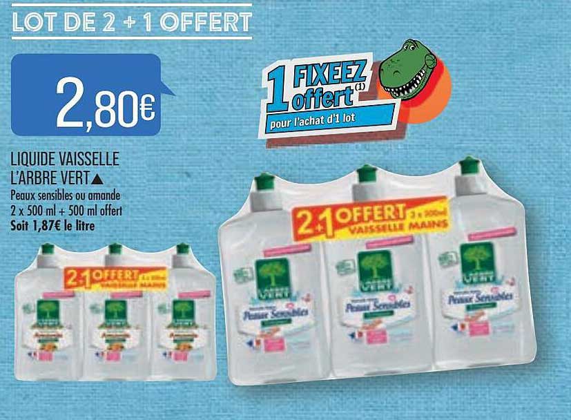 liquide vaisselle l'arbre vert