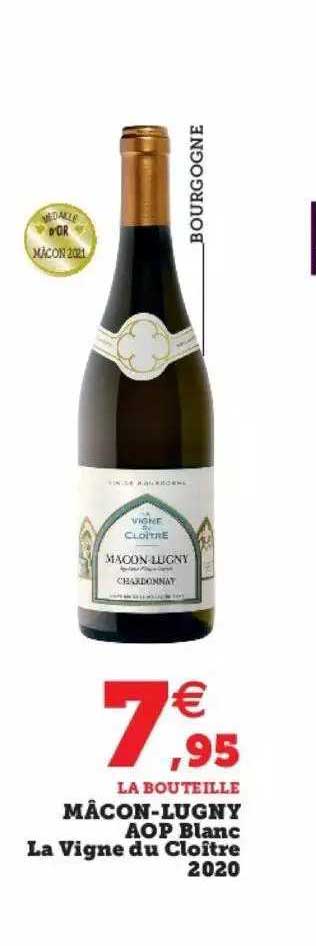 mâcon-lugny aop blanc la vigne du cloître 2020