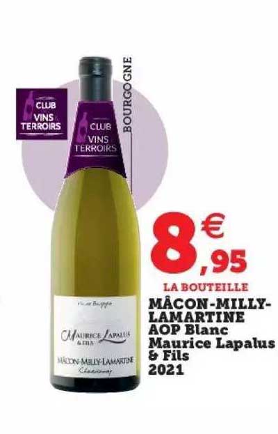 mâcon-milly-lamartine aop blanc maurice lapalus & fils 2021