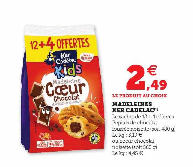 madeleines ker cadélac