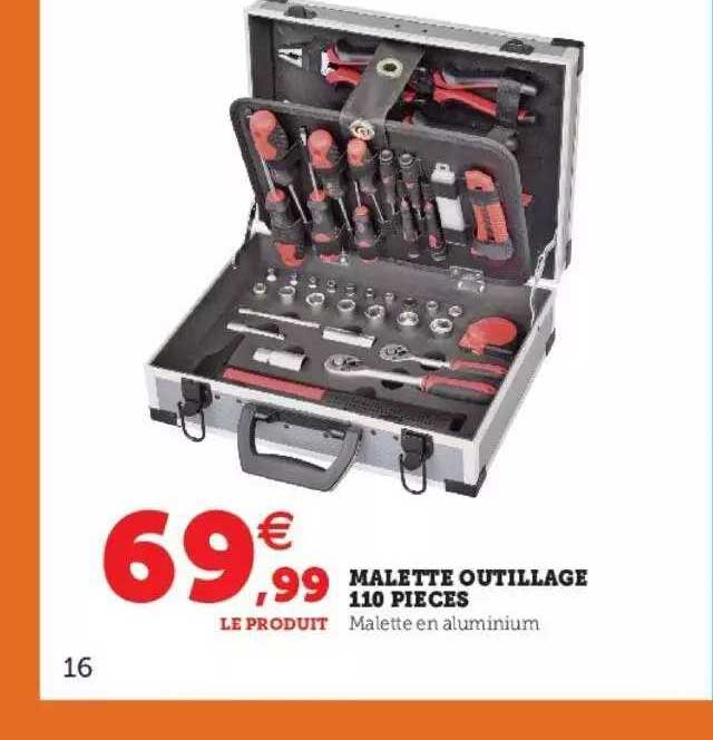 malette outillage 110 pièces