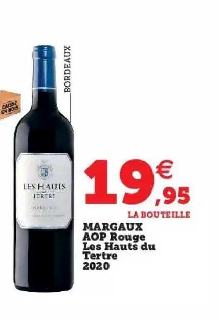 margaux aop rouge les hauts du tertre 2020
