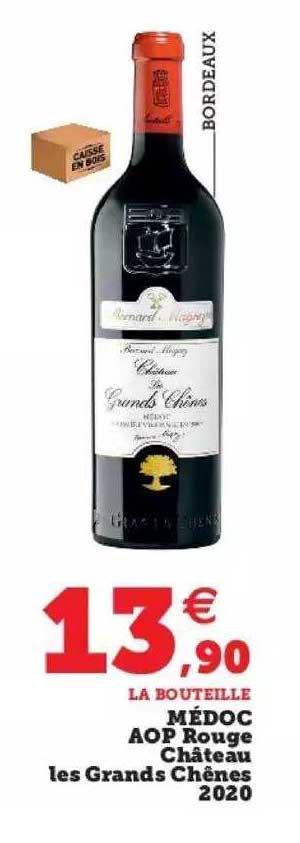 médoc aop rouge château les grands chênes 2020