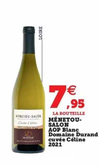 Ménetou-salon Aop Blanc Domaine Durand Cuvée Céline 2021