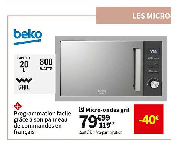 Micro-ondes Gril Beko