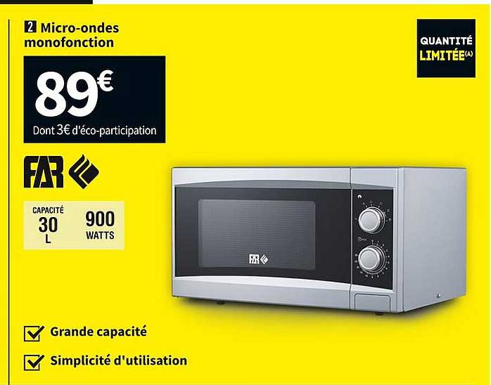 micro-ondes monofonction far