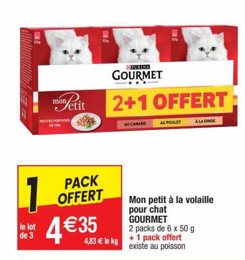 mon petit à la volaille pour chat gourmet